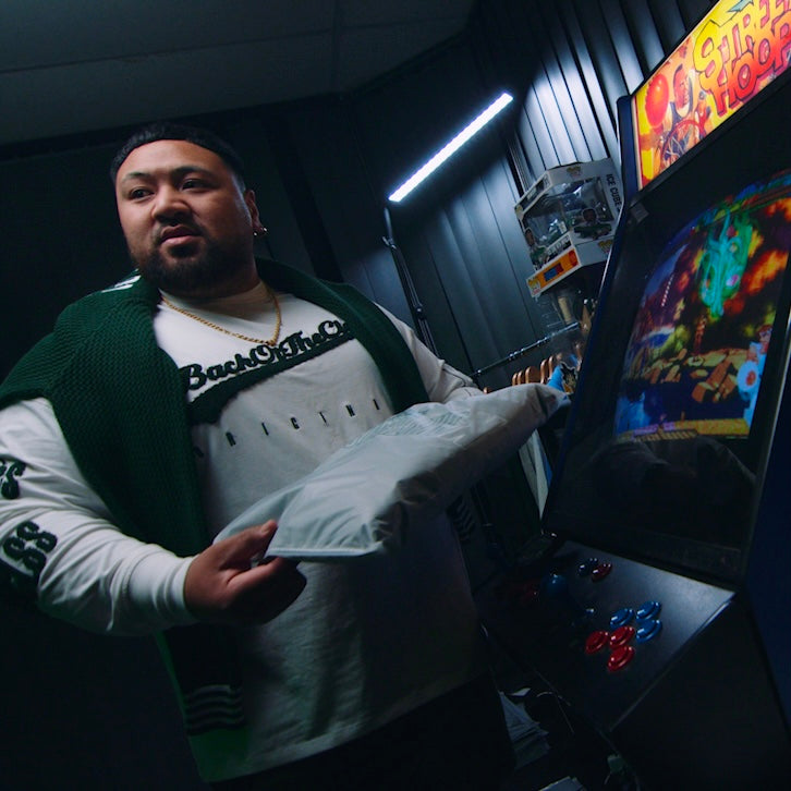 BKVTHCLSS Oversized White Long Sleeve Tee.