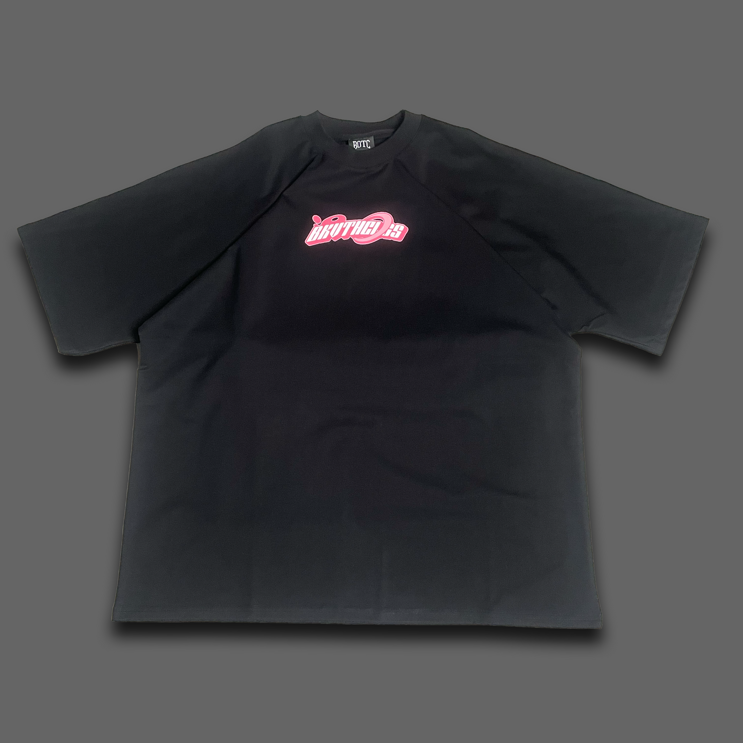 Y2K Oversized Black Tee