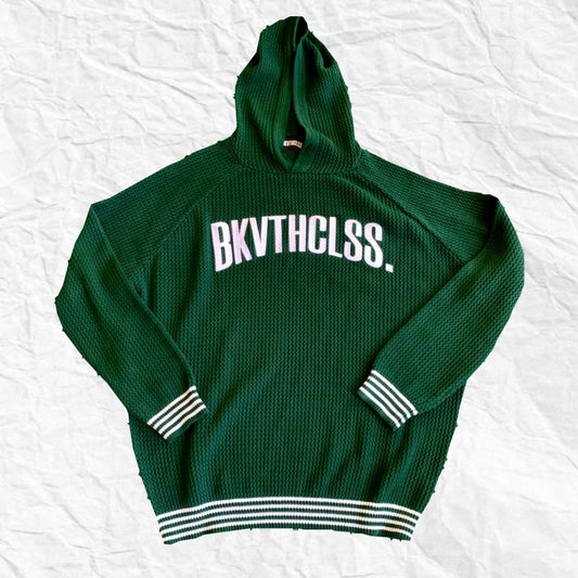 Green Knitted Hoodie